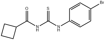 N-{[(4-bromophenyl)amino]carbonothioyl}cyclobutanecarboxamide Struktur