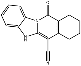 11-oxo-5,7,8,9,10,11-hexahydrobenzo[4,5]imidazo[1,2-b]isoquinoline-6-carbonitrile Struktur