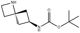 TRANS-6-(BOC-AMINO)-1-AZASPIRO[3.3]HEPTANE Struktur