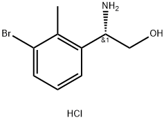 (2S)-2-AMINO-2-(3-BROMO-2-METHYLPHENYL)ETHAN-1-OL HYDROCHLORIDE Struktur