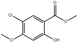 5-Chloro-2-hydroxy-4-methoxy-benzoic acid methyl ester Struktur