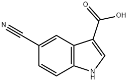 5-Cyano-1H-indole-3-carboxylic acid Struktur