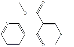 methyl 3-(dimethylamino)-2-nicotinoylacrylate Struktur