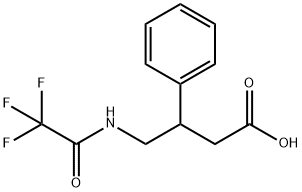 3-phenyl-4-(trifluoroacetamido)butanoic acid Struktur