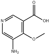 5-Amino-4-methoxy-nicotinic acid Struktur