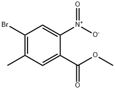 4-Bromo-5-methyl-2-nitro-benzoic acid methyl ester Struktur