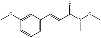 N-methoxy-3-(3-methoxyphenyl)-N-methylacrylamide Struktur