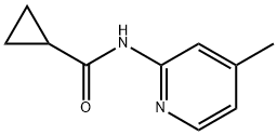 N-(4-methylpyridin-2-yl)cyclopropanecarboxamide Struktur