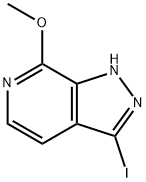 3-Iodo-7-methoxy-1H-pyrazolo[3,4-c]pyridine Struktur