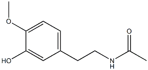 Acetamide, N-[2-(3-hydroxy-4-methoxyphenyl)ethyl]- Struktur