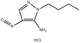 1-butyl-4-Nitroso-1H-pyrazol-5-amine hydrochloride Struktur