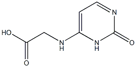 2-[(2-oxo-3H-pyrimidin-4-yl)amino]acetic acid Struktur