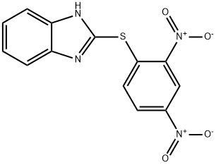 1H-Benzimidazole, 2-[(2,4-dinitrophenyl)thio]- Struktur