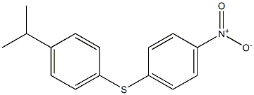 Benzene, 1-(1-methylethyl)-4-[(4-nitrophenyl)thio]- Struktur