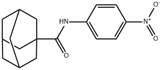 N-(4-nitrophenyl)tricyclo[3.3.1.1~3,7~]decane-1-carboxamide Struktur