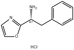 (R)-1-(Oxazol-2-yl)-2-phenylethanamine hydrochloride Struktur