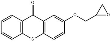 9H-Thioxanthen-9-one, 2-(oxiranylmethoxy)- Struktur