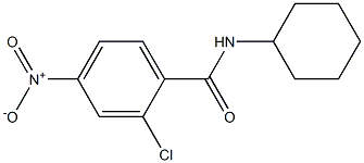 2-Chloro-N-cyclohexyl-4-nitrobenzamide, 97% Struktur