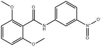 2,6-dimethoxy-N-(3-nitrophenyl)benzamide Struktur