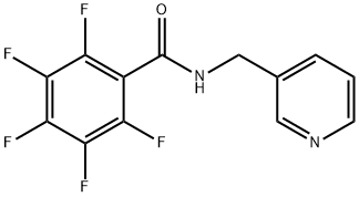 2,3,4,5,6-pentafluoro-N-(pyridin-3-ylmethyl)benzamide Struktur