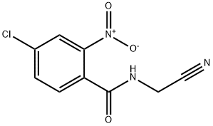 4-chloro-N-(cyanomethyl)-2-nitrobenzamide Struktur