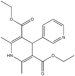 [3,4'-Bipyridine]-3',5'-dicarboxylicacid, 1',4'-dihydro-2',6'-dimethyl-, 3',5'-diethyl ester Struktur