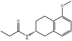 N-[(2R)-1,2,3,4-Tetrahydro-5-methoxy-2-naphthalenyl]propanamide Struktur