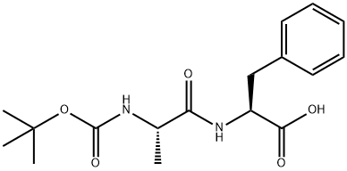 L-Phenylalanine, N-[N-[(1,1-dimethylethoxy)carbonyl]-L-alanyl]- Struktur