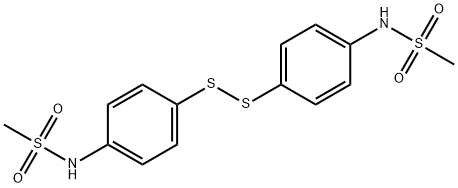 N-[4-[[4-(methanesulfonamido)phenyl]disulfanyl]phenyl]methanesulfonamide Struktur