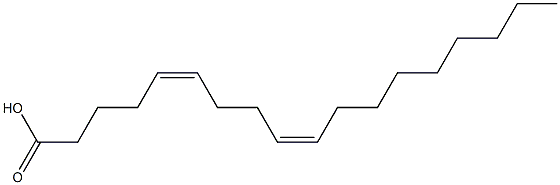 (5Z,9Z)-オクタデカ-5,9-ジエン酸 化學(xué)構(gòu)造式