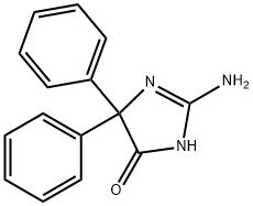 2-Amino-5,5-diphenyl-3,5-dihydro-imidazol-4-one Struktur