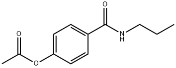 4-(propylcarbamoyl)phenyl acetate Struktur