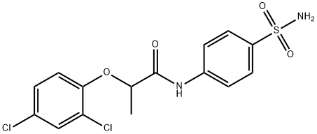 2-(2,4-dichlorophenoxy)-N-(4-sulfamoylphenyl)propanamide Struktur