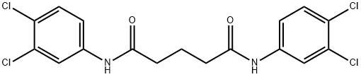 N,N'-bis(3,4-dichlorophenyl)pentanediamide Struktur