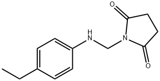 1-(((4-ethylphenyl)amino)methyl)pyrrolidine-2,5-dione Struktur