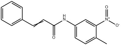 N-(4-methyl-3-nitrophenyl)-3-phenylacrylamide Struktur