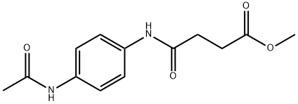 methyl 4-{[4-(acetylamino)phenyl]amino}-4-oxobutanoate Struktur