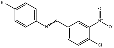 (4-bromophenyl)(4-chloro-3-nitrobenzylidene)amine Struktur