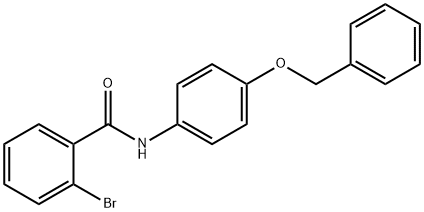 2-bromo-N-(4-phenylmethoxyphenyl)benzamide Struktur