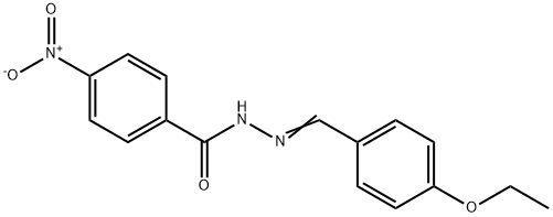 N'-[(E)-(4-ethoxyphenyl)methylidene]-4-nitrobenzohydrazide Struktur