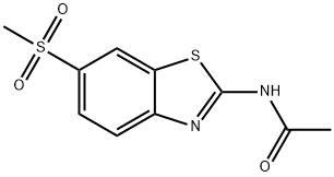 N-(6-(methylsulfonyl)benzo[d]thiazol-2-yl)acetamide Struktur