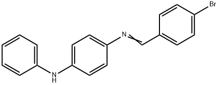 N-(4-bromobenzylidene)-N'-phenyl-1,4-benzenediamine Struktur