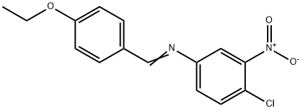 (4-chloro-3-nitrophenyl)(4-ethoxybenzylidene)amine Struktur