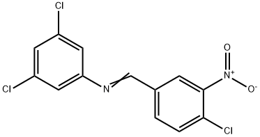 (4-chloro-3-nitrobenzylidene)(3,5-dichlorophenyl)amine Struktur