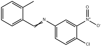 (4-chloro-3-nitrophenyl)(2-methylbenzylidene)amine Struktur