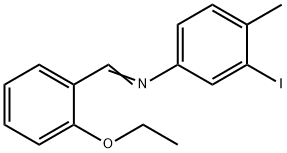 N-(2-ethoxybenzylidene)-3-iodo-4-methylaniline Struktur