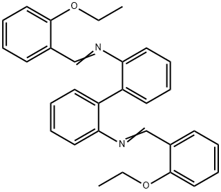 N,N'-bis(2-ethoxybenzylidene)-2,2'-biphenyldiamine Struktur