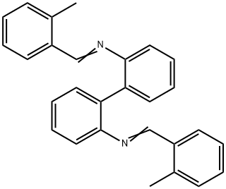 N,N'-bis(2-methylbenzylidene)-2,2'-biphenyldiamine Struktur