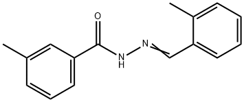 3-methyl-N'-(2-methylbenzylidene)benzohydrazide Struktur