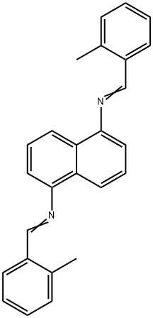 N,N'-bis(2-methylbenzylidene)-1,5-naphthalenediamine Struktur